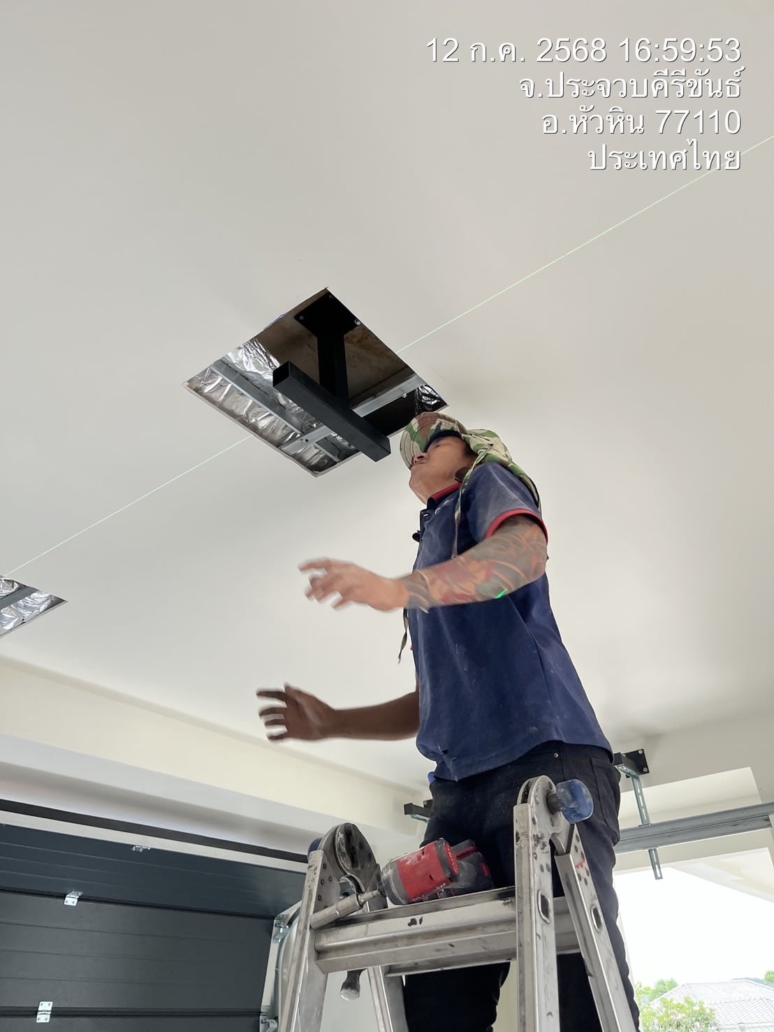 Installation photo of Garage Doors for Residential Projects in Chonburi by OZ DOOR (6)