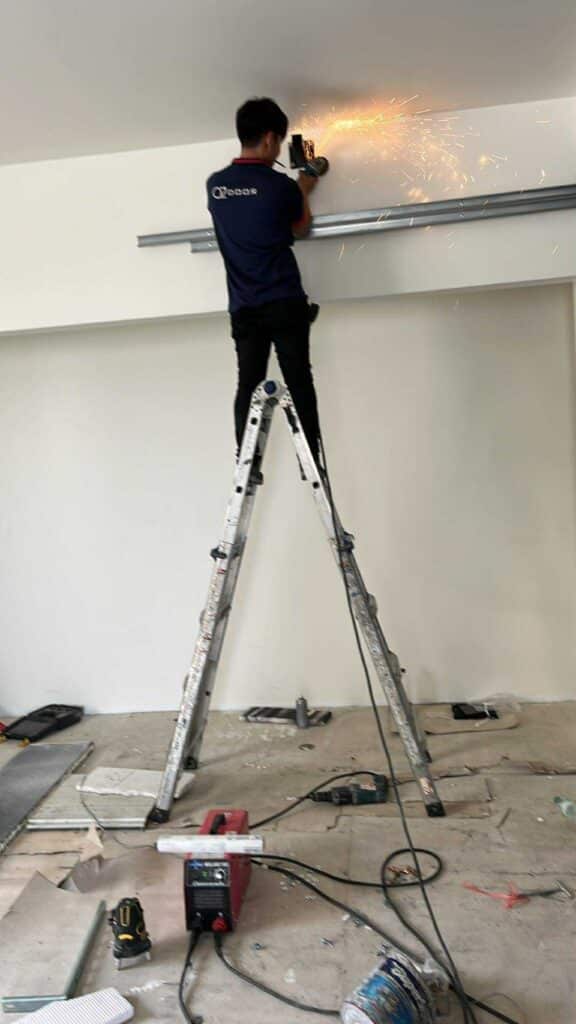 Installation photo of Garage Doors for Residential Projects in Chonburi by OZ DOOR (7)