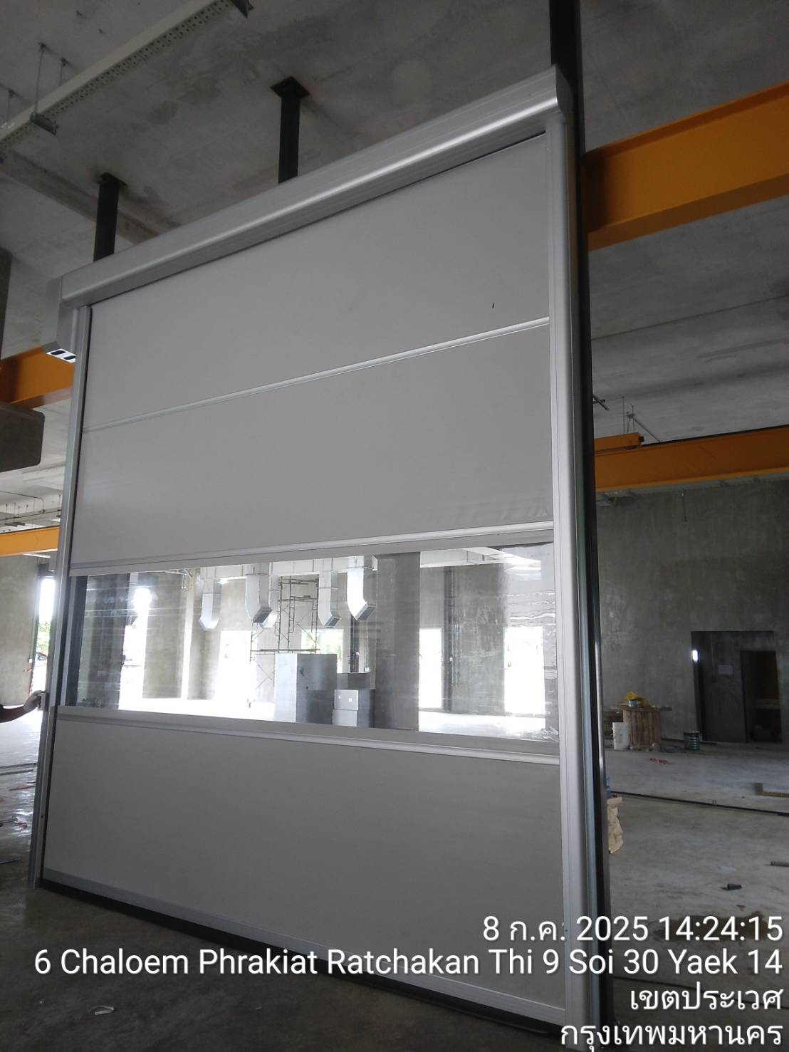 ภาพผลงานติดตั้งประตูไฮสปีด รุ่น Standard สำหรับโรงงานอุตสาหกรรม ที่กรุงเทพมหานคร โดย OZ DOOR (2)