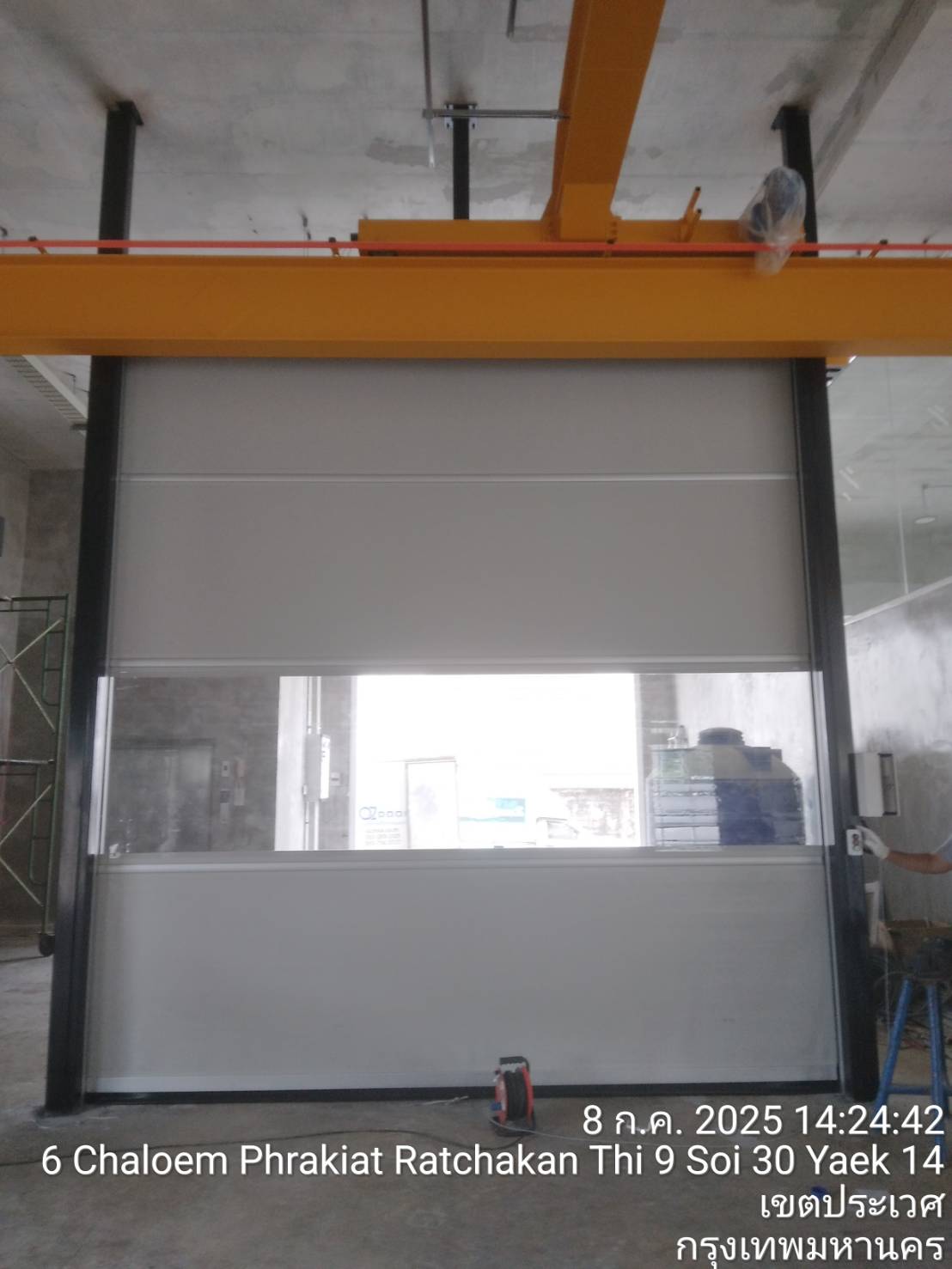 ภาพผลงานติดตั้งประตูไฮสปีด รุ่น Standard สำหรับโรงงานอุตสาหกรรม ที่กรุงเทพมหานคร โดย OZ DOOR (3)