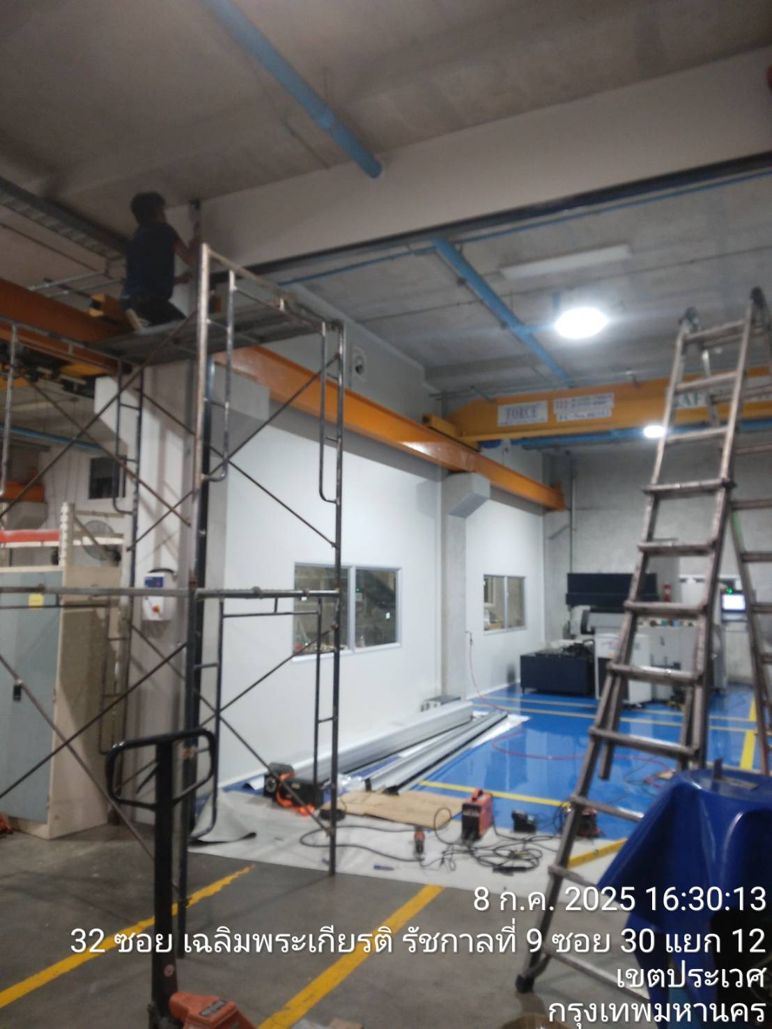 ภาพผลงานติดตั้งประตูไฮสปีด รุ่น Standard สำหรับโรงงานอุตสาหกรรม ที่กรุงเทพมหานคร โดย OZ DOOR (4)