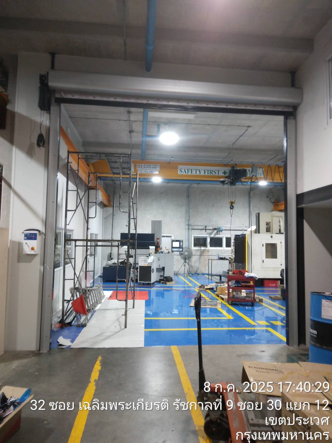 ภาพผลงานติดตั้งประตูไฮสปีด รุ่น Standard สำหรับโรงงานอุตสาหกรรม ที่กรุงเทพมหานคร โดย OZ DOOR (5)