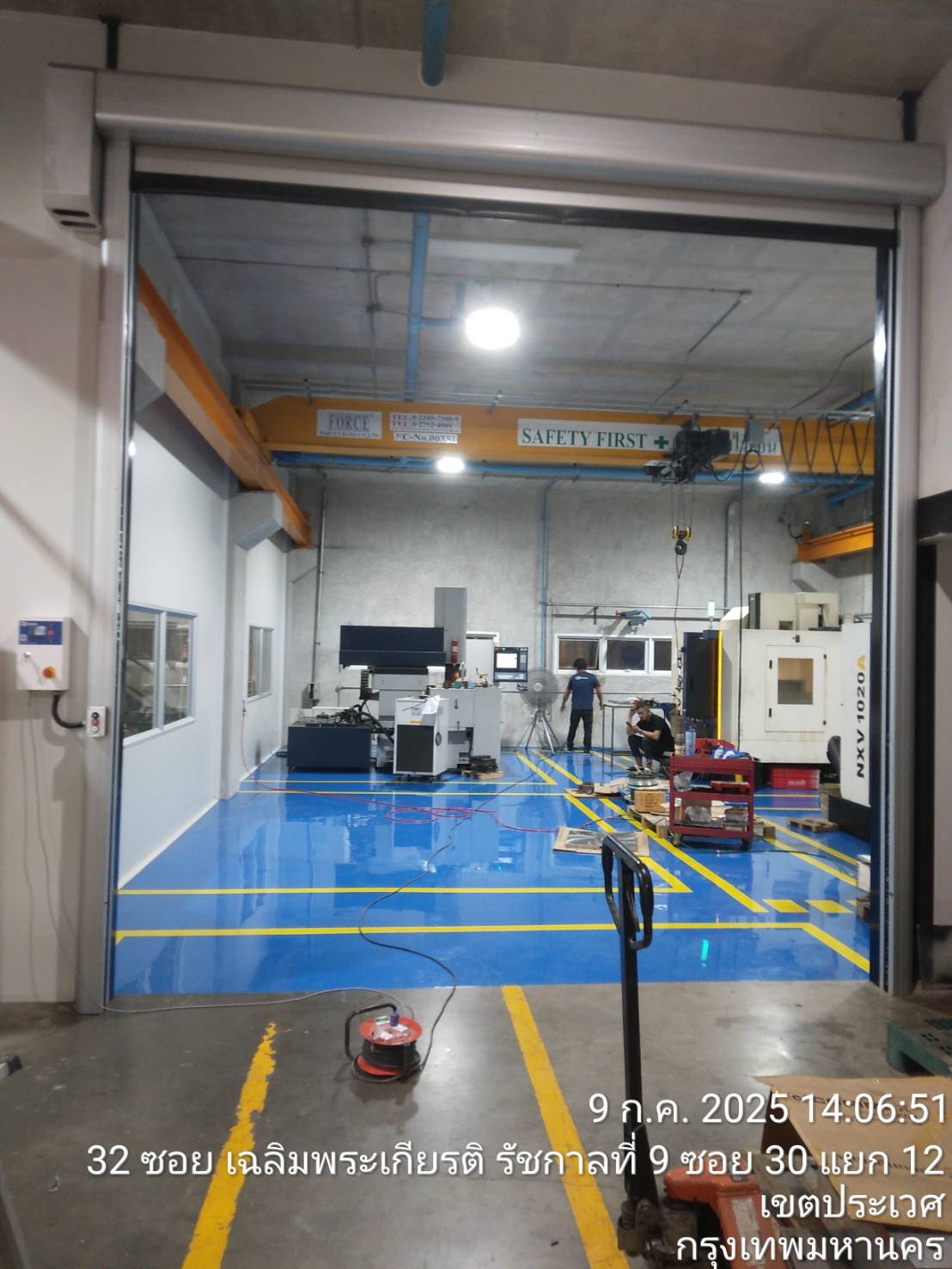 ภาพผลงานติดตั้งประตูไฮสปีด รุ่น Standard สำหรับโรงงานอุตสาหกรรม ที่กรุงเทพมหานคร โดย OZ DOOR (6)