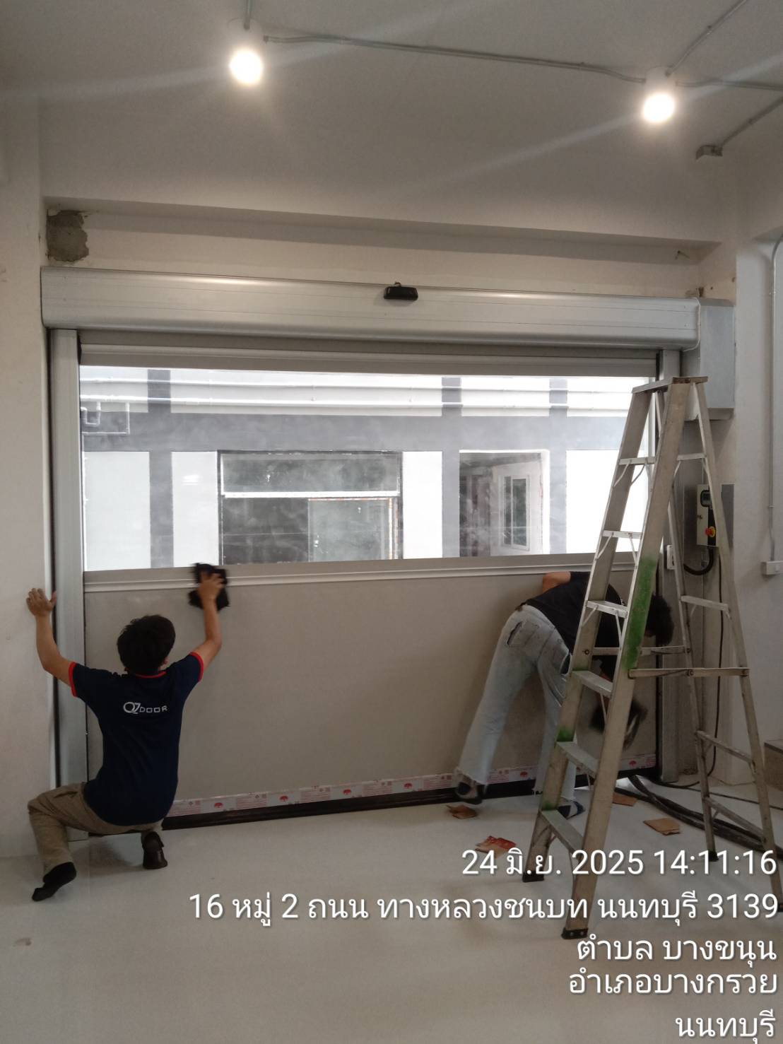 ภาพผลงานติดตั้งประตูไฮสปีด รุ่น Standard สำหรับโรงงานอุตสาหกรรม ที่กรุงเทพมหานคร โดย OZ DOOR (6)