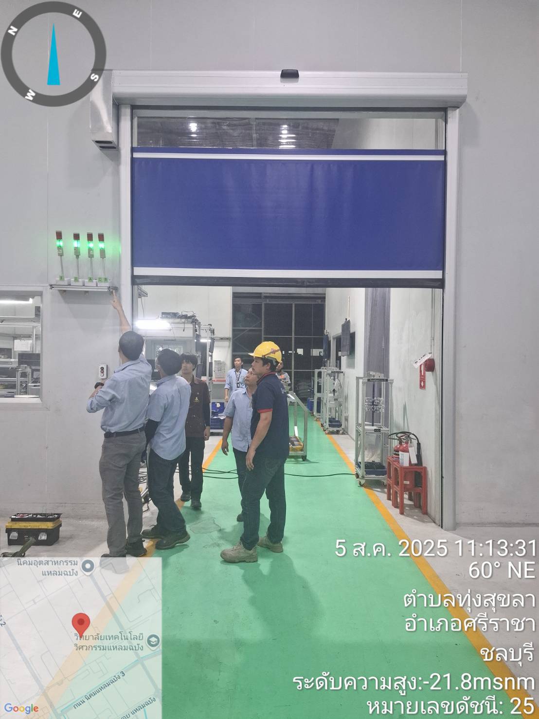 ภาพผลงานติดตั้งประตูไฮสปีด รุ่น Standard สำหรับโรงงานอุตสาหกรรม ที่นครปฐม โดย OZ DOOR (6)