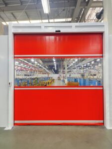 Read more about the article ประตูโรงงาน|High Speed Door|ประตูม้วน PVC
