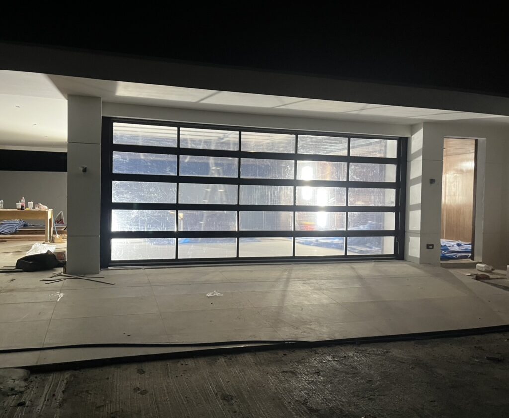 Installation photo of Garage Doors for Single House in Songkhla by OZ DOOR