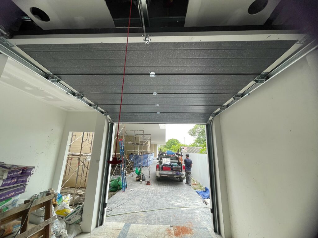 Installation photo of Garage Doors for Residential Projects in Bangkok by OZ DOOR (5)