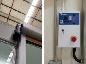 มอเตอร์เซอร์โว PMSM และคอนโทรลเลอร์อัจฉริยะของประตูไฮสปีดแบบพับ โดย OZ Door Thailand