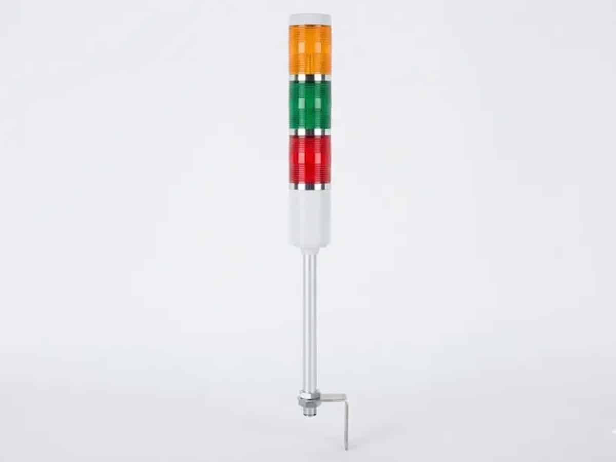 Signal Tower Light ไฟทาวเวอร์ LED 3 สี แดง-เหลือง-เขียว แสดงสถานะประตูพร้อมบัซเซอร์