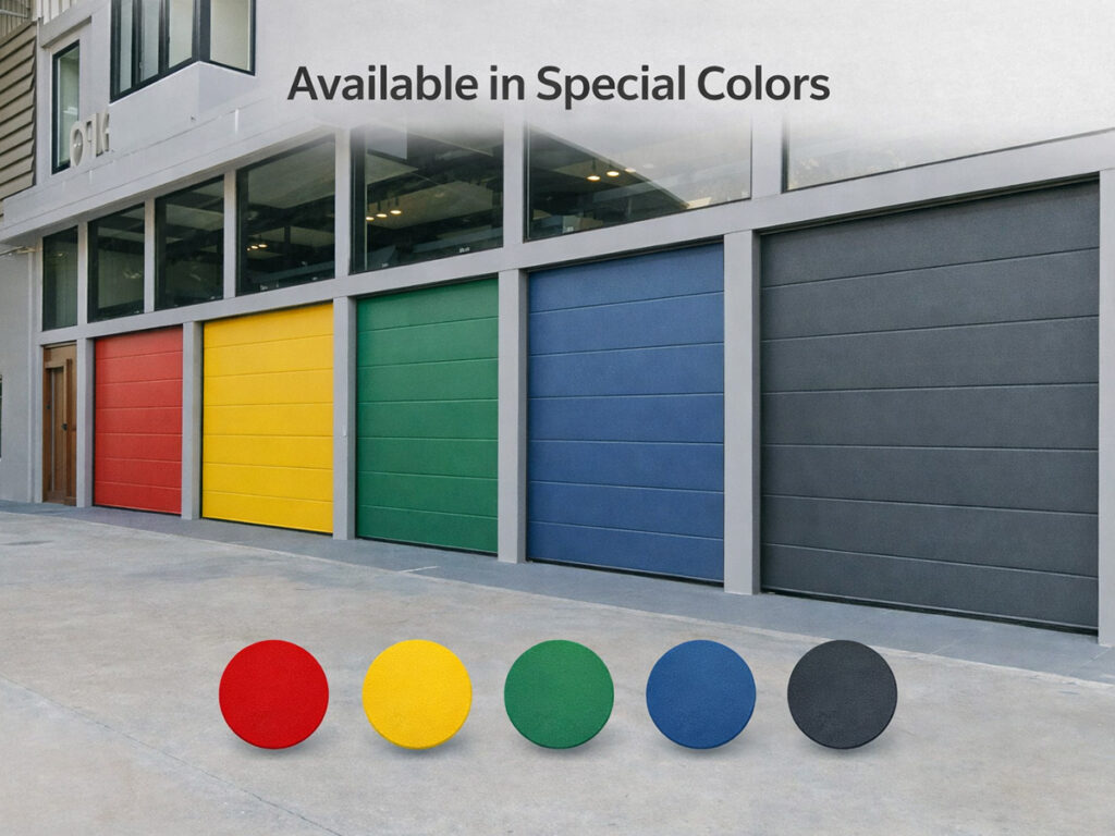 ตัวเลือกสีพิเศษสำหรับประตูโรงรถบานเซคชัน สีมาตรฐาน RAL โดย OZ Door Thailand