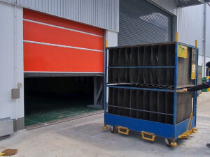 ประตูไฮสปี การทำงานเสถียรสำหรับการใช้งานในคลังสินค้า โดย OZ Door Thailand