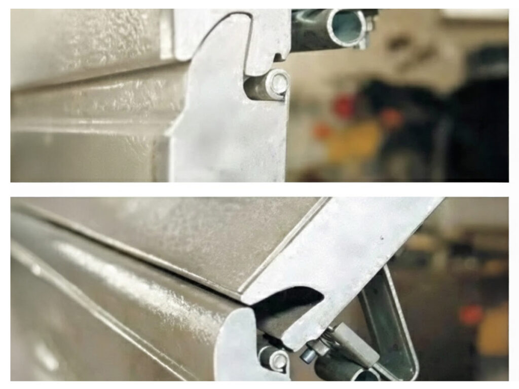 รอยต่อแผงแบบกันหนีบนิ้วเพื่อความปลอดภัยของประตูโรงรถ โดย OZ Door Thailand