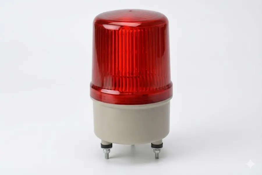 Warning beacon light for door movement alert