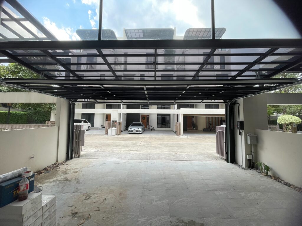 Installation photo of Garage Doors for Single House in Bangkok by OZ DOOR (10)