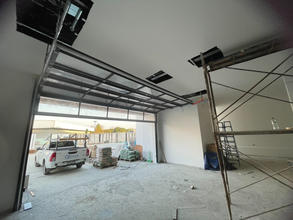 Installation photo of Garage Doors for Single House in Chiang Mai by OZ DOOR (3)