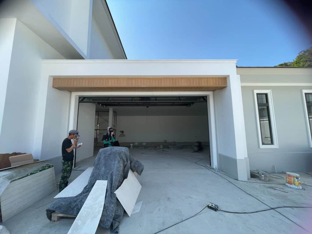 Installation photo of Garage Doors for Single House in Chiang Mai by OZ DOOR (11)