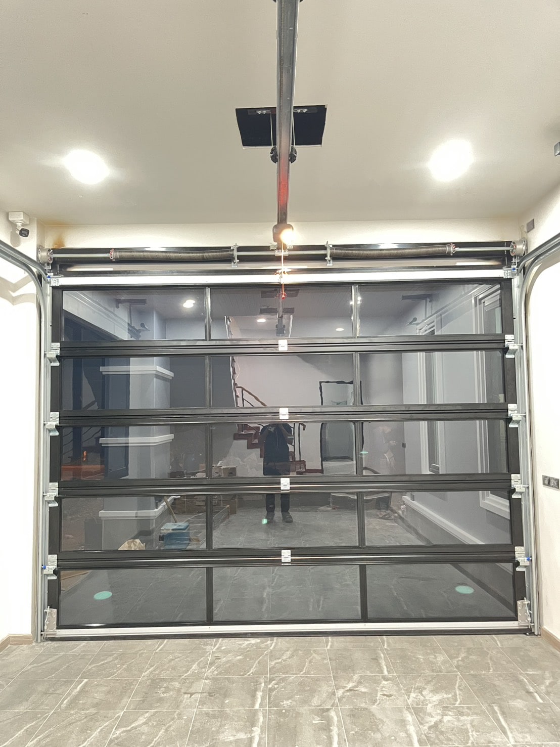 Installation photo of Garage Doors for Single House in Chumphon by OZ DOOR (5)