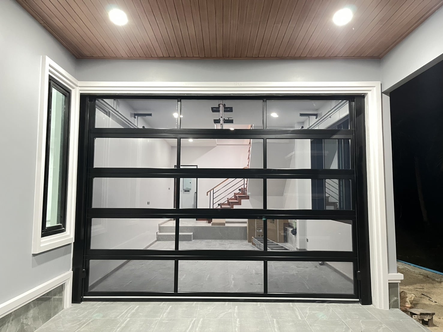 Installation photo of Garage Doors for Single House in Chumphon by OZ DOOR