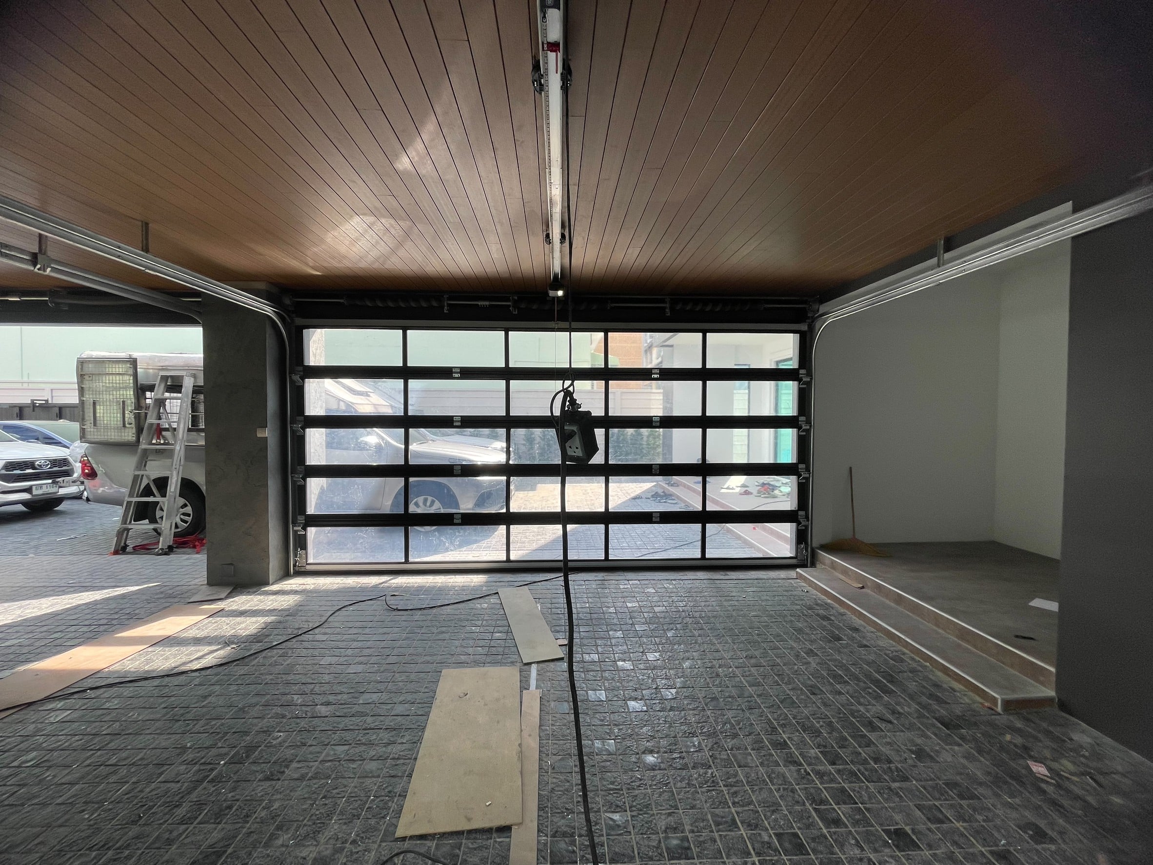 Installation photo of Garage Doors for Single House in Nakhon Pathom by OZ DOOR