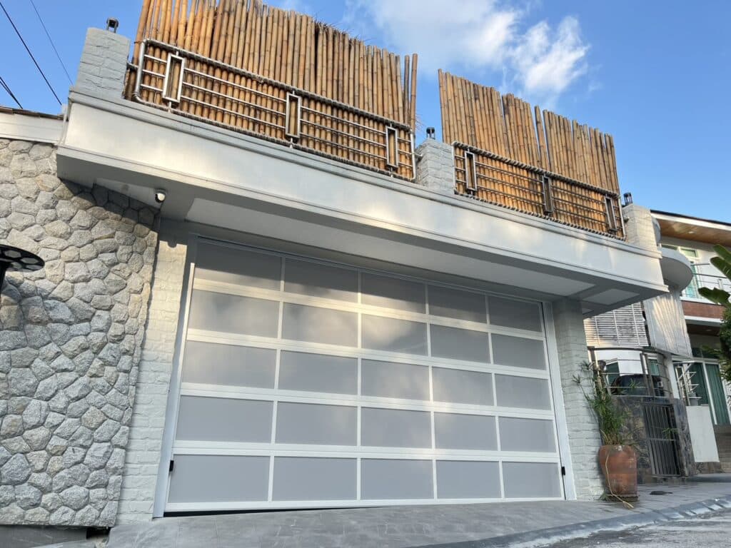 Installation photo of Garage Doors for Single House in Phuket by OZ DOOR