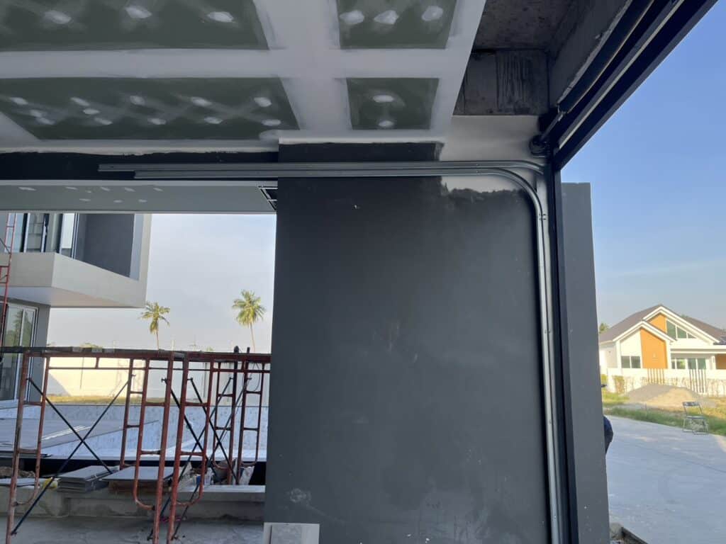 Installation photo of Garage Doors for Single House in Chiang Mai by OZ DOOR (12)