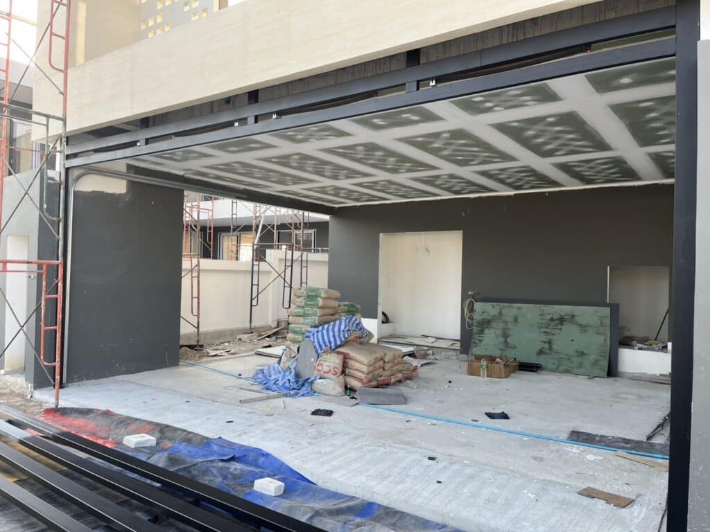 Installation photo of Garage Doors for Single House in Chiang Mai by OZ DOOR (13)
