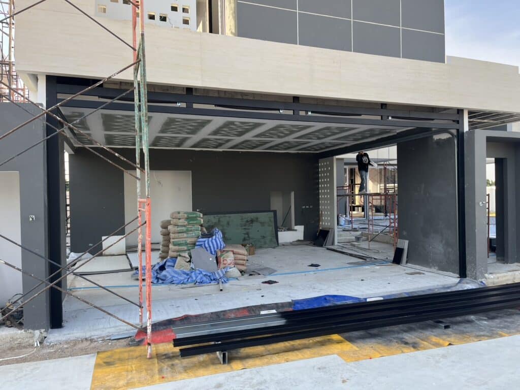 Installation photo of Garage Doors for Single House in Chiang Mai by OZ DOOR (14)