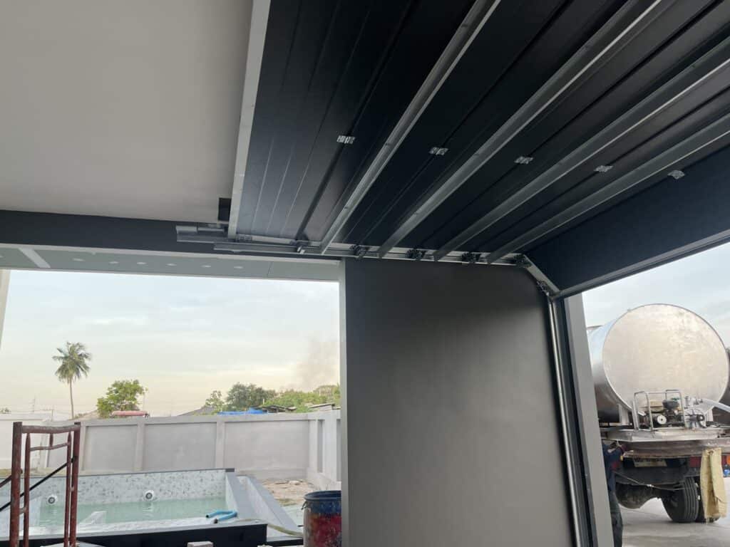 Installation photo of Garage Doors for Single House in Chiang Mai by OZ DOOR (17)