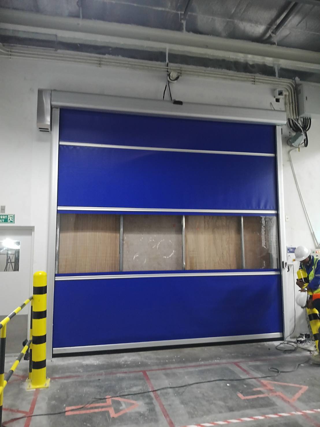 ภาพผลงานติดตั้งประตูไฮสปีด รุ่น Standard สำหรับโรงงานอุตสาหกรรม ที่ระยอง โดย OZ DOOR (5)