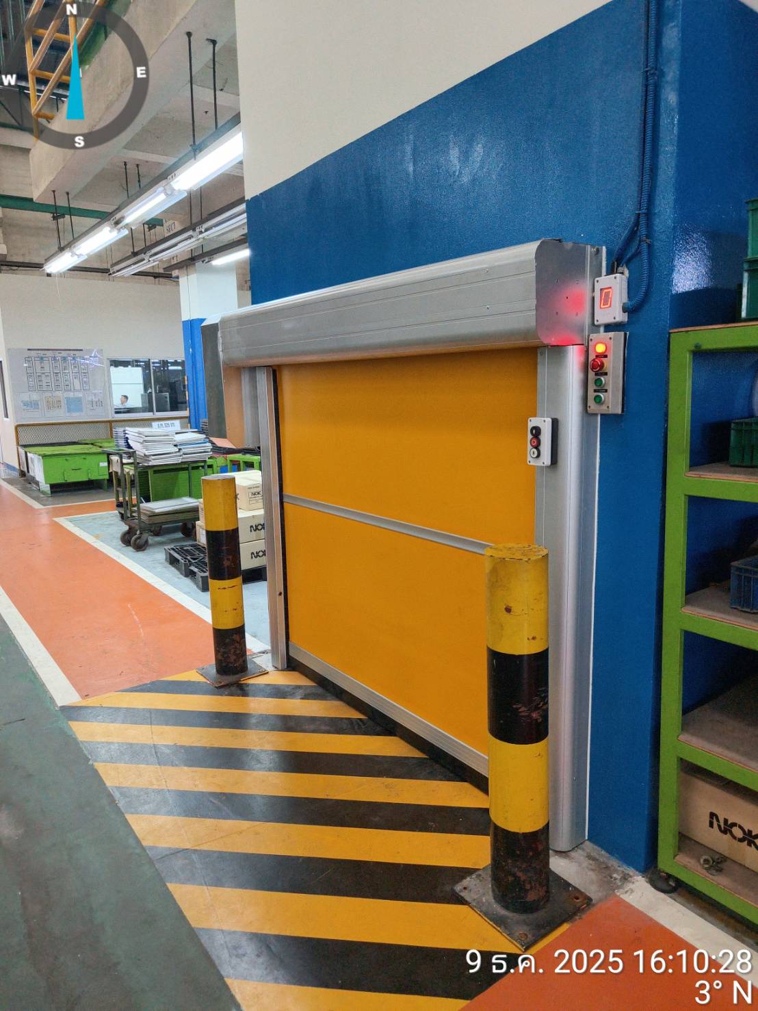 ภาพผลงานติดตั้งHigh speed door สำหรับคลังสินค้าและโลจิสติกส์ ที่ระยอง โดย OZ DOOR