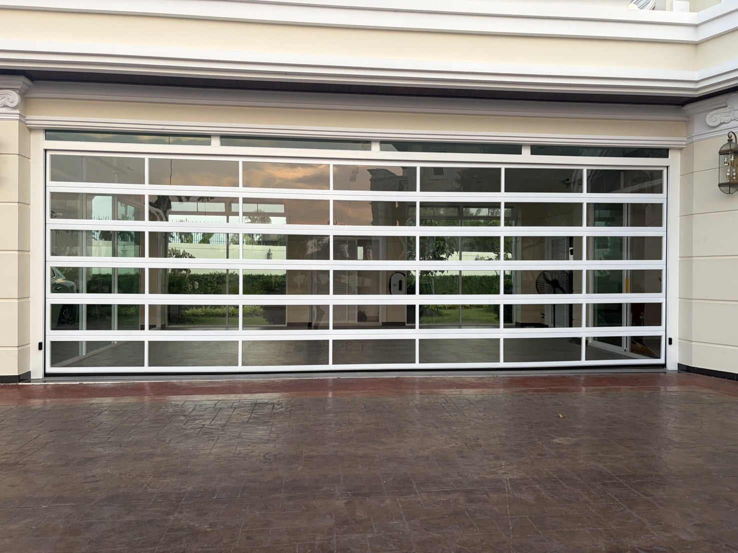 Installation photo of Garage Doors for Single House in Bangkok by OZ DOOR