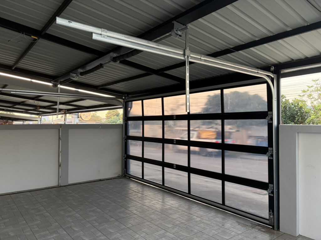 Installation photo of Garage Doors for Single House in Chonburi by OZ DOOR (2)