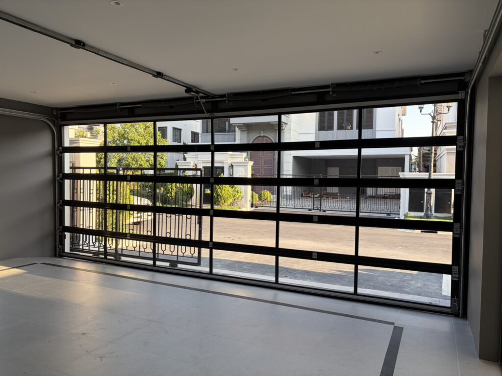 Installation photo of Garage Doors for Single House in Bangkok by OZ DOOR (3)