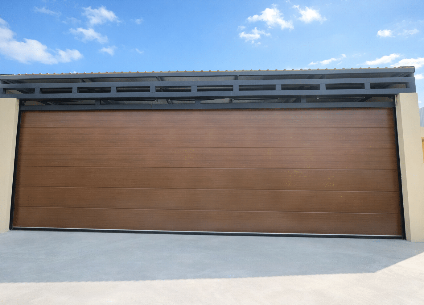 Installation photo of Garage Doors for Single House in Chonburi by OZ DOOR