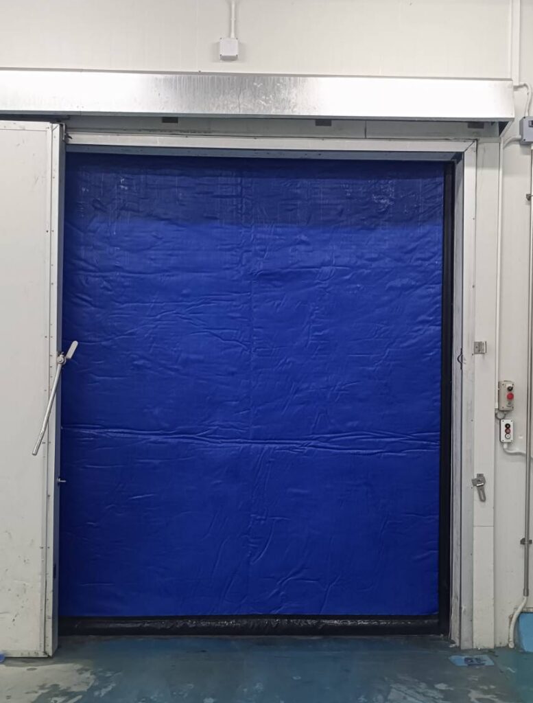 Installation photo of High Speed Doors for Cold Storage in Saraburi by OZ DOOR