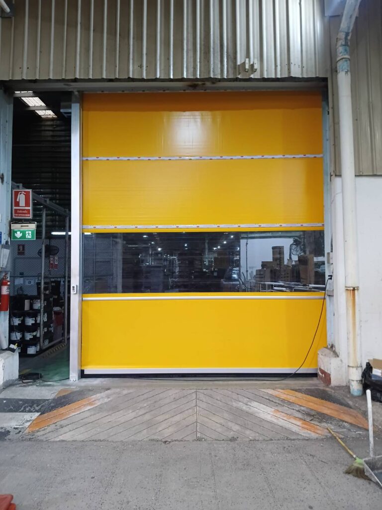 Installation photo of High Speed Doors for Manufacturing in Prachin Buri by OZ DOOR