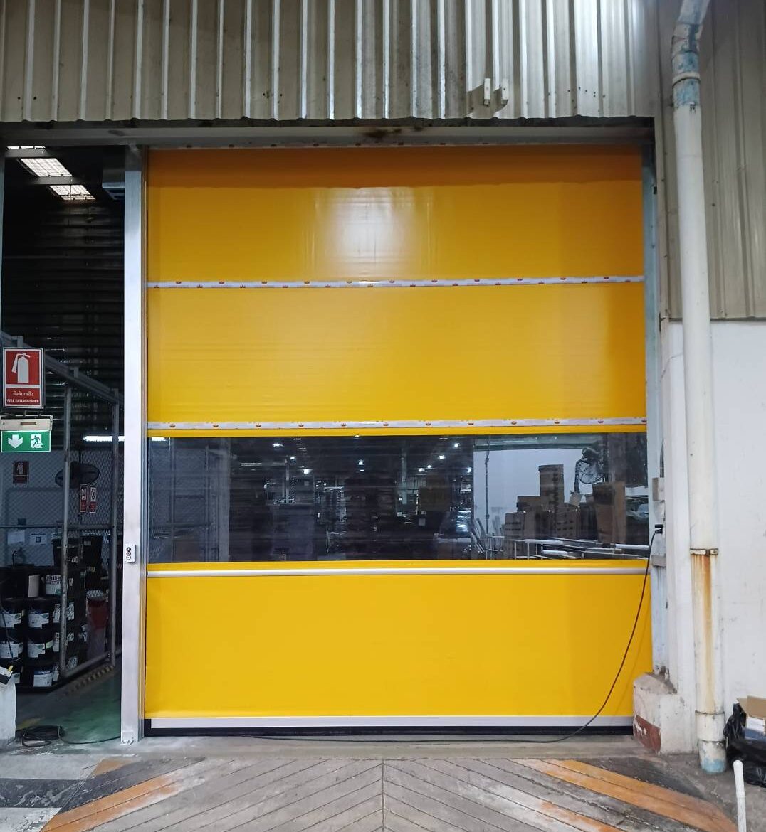 Installation photo of High Speed Doors for Manufacturing in Prachin Buri by OZ DOOR