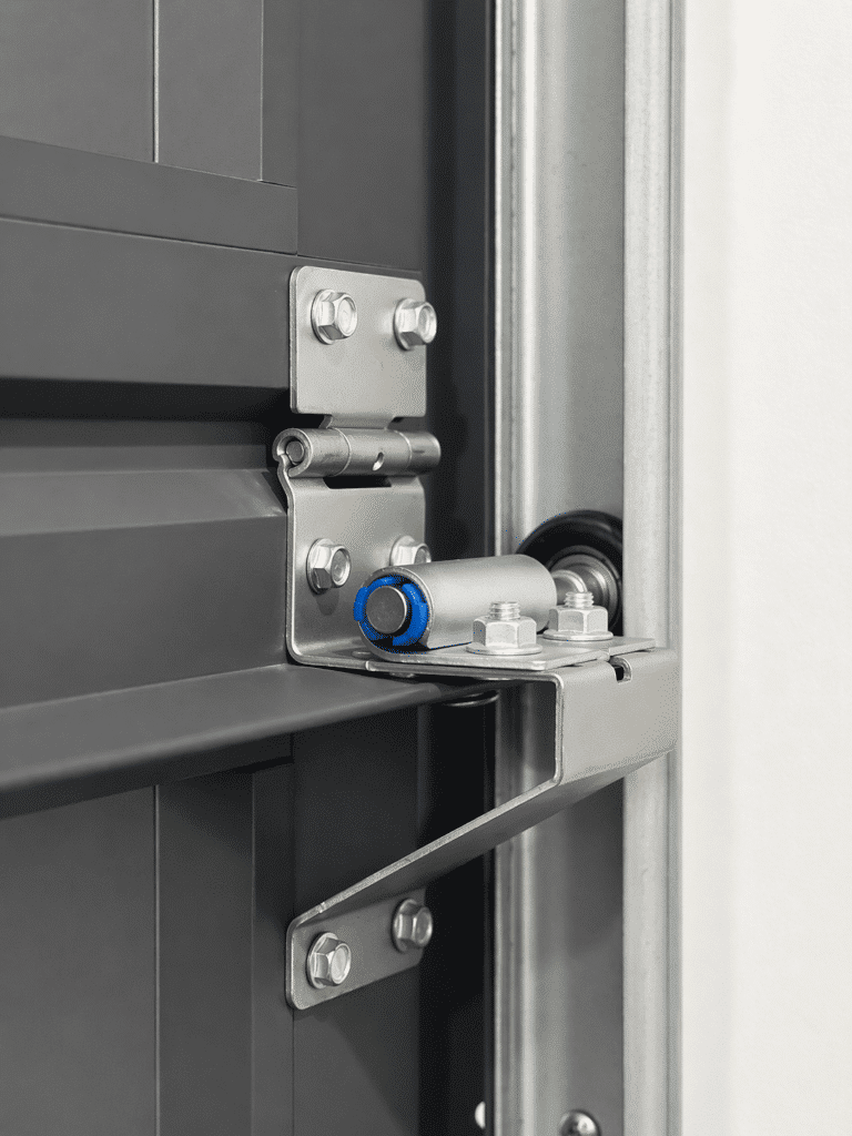 ชุดบานพับและลูกล้อประตูโรงรถ Sectional Door คุณภาพสูง ระบบรางมาตรฐานยุโรป แข็งแรง ทนทาน เปิดปิดลื่น