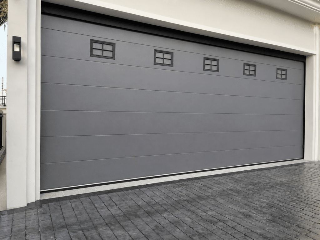 Installation photo of Standard Garage Door for Single House in Bangkok by OZ DOOR