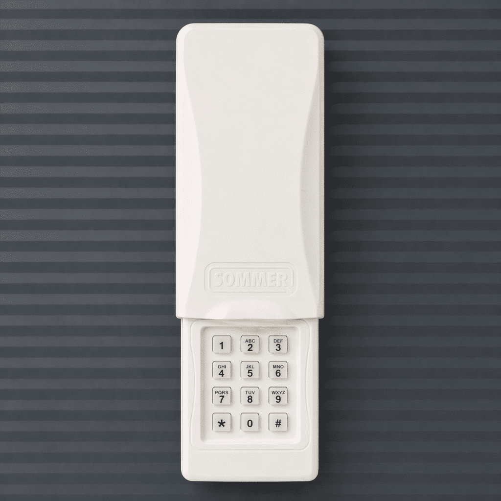 แป้นกดรหัส ENTRApin+ สำหรับประตูอัตโนมัติ SOMMER แบบกันน้ำ ติดตั้งภายนอกได้