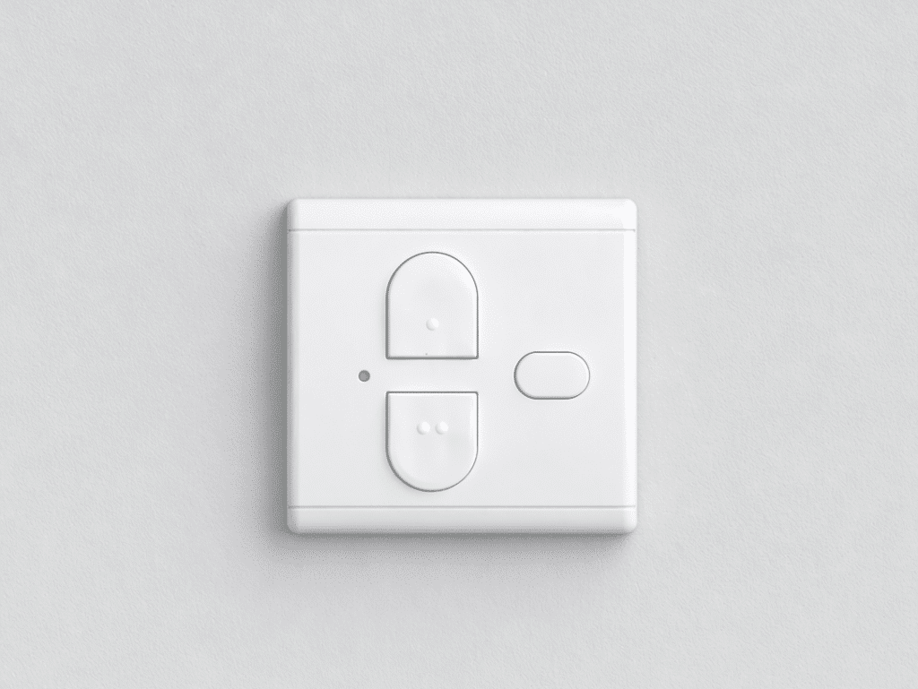 สวิตช์ติดผนังไร้สาย SOMMER 922 MHz สีขาว สำหรับควบคุมประตูอัตโนมัติและประตูโรงรถ