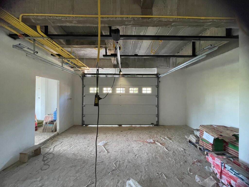 Installation photo of Standard Garage Door for Single House in Phetchabun by OZ DOOR (3)