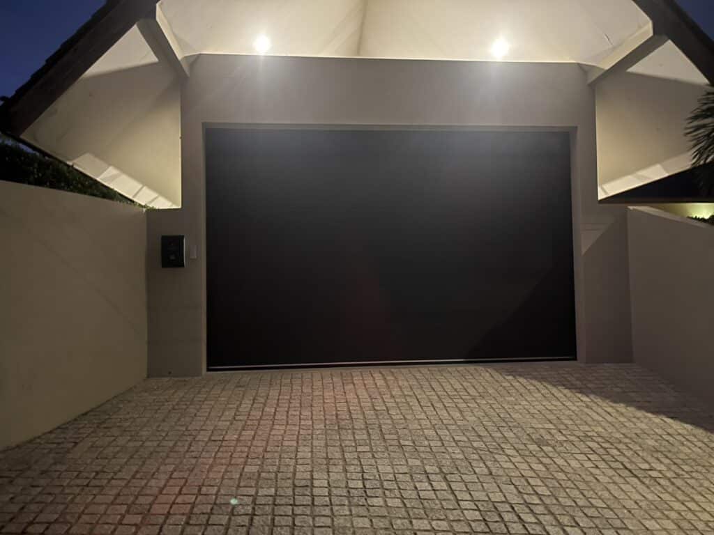 Installation photo of Standard Garage Door for Single House in Surat Thani by OZ DOOR (2)