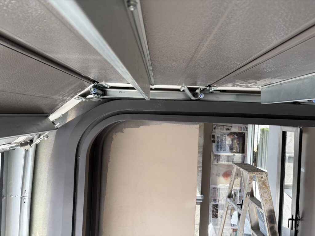 Installation photo of Standard Garage Door for Single House in Nonthaburi by OZ DOOR (11)