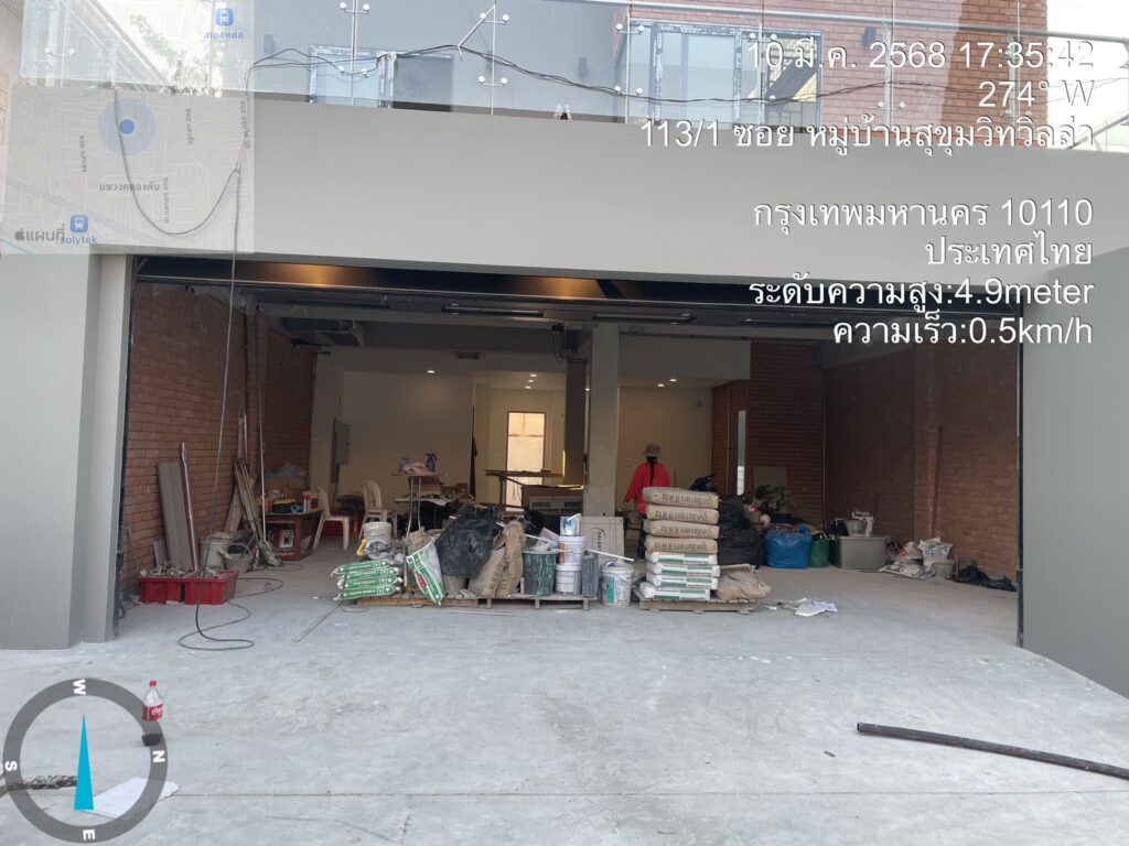 Installation photo of Standard Garage Door for Single House in Bangkok by OZ DOOR (4)
