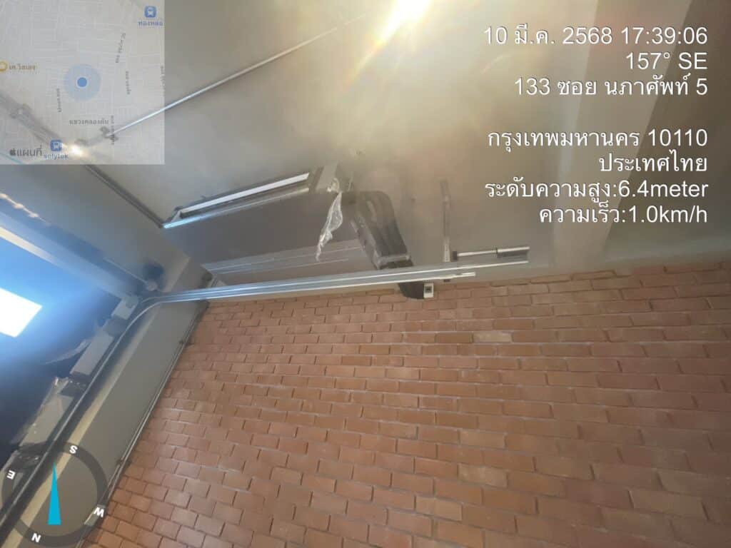 Installation photo of Standard Garage Door for Single House in Bangkok by OZ DOOR (5)