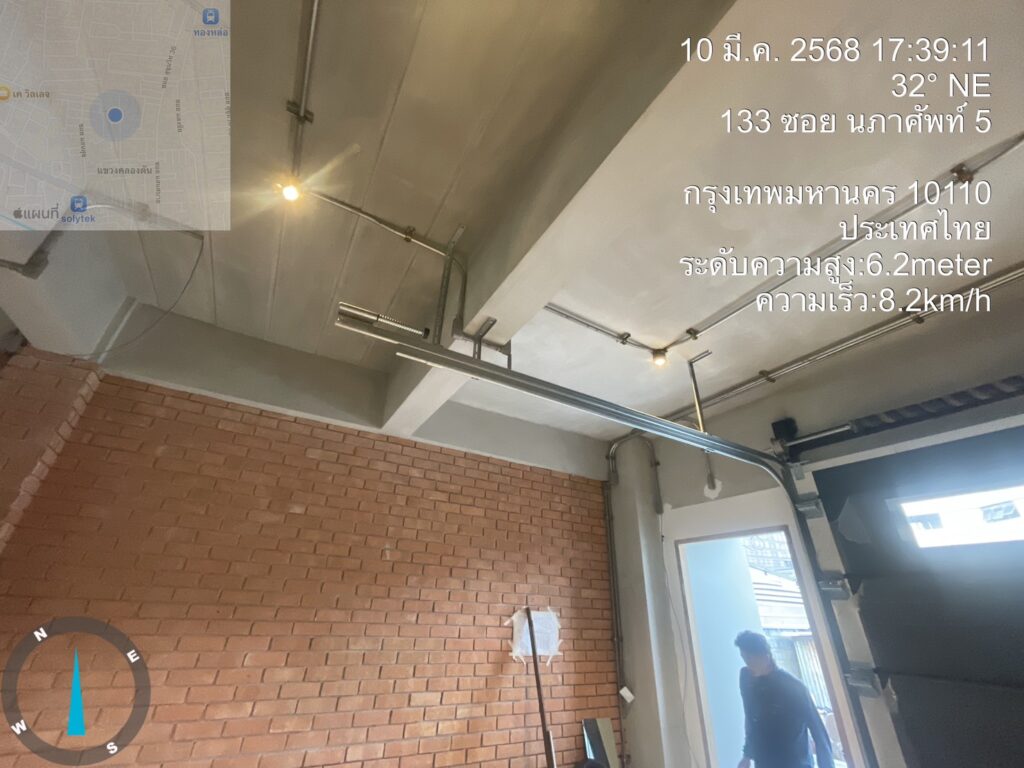 Installation photo of Standard Garage Door for Single House in Bangkok by OZ DOOR (6)