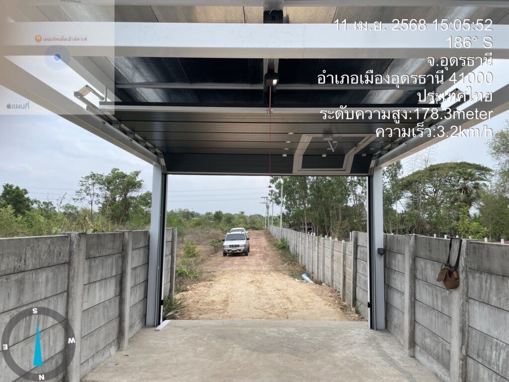 Installation photo of Standard Garage Door for Single House in Udon Thani by OZ DOOR (4)