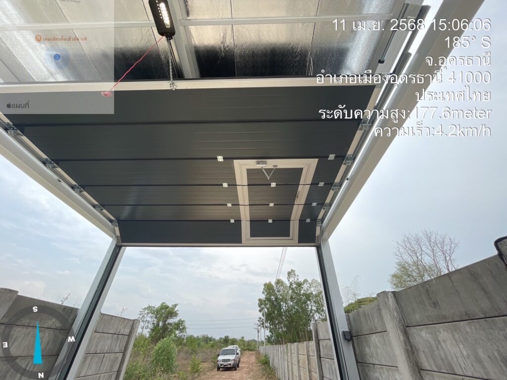 Installation photo of Standard Garage Door for Single House in Udon Thani by OZ DOOR (5)